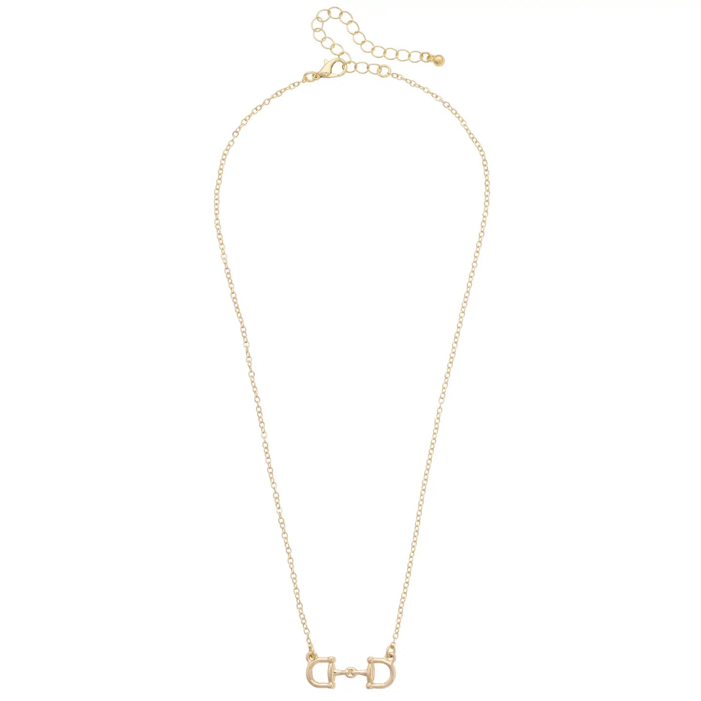 Shiny Gold Horsbit Necklace