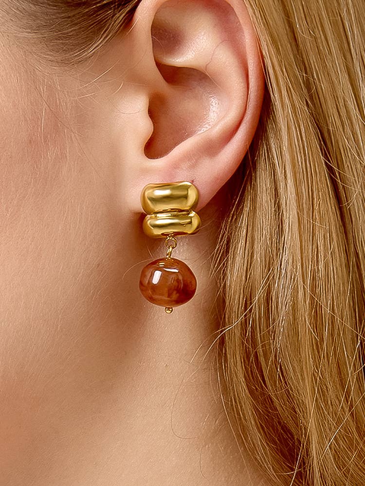 Arianna Agate Drop Earrings
