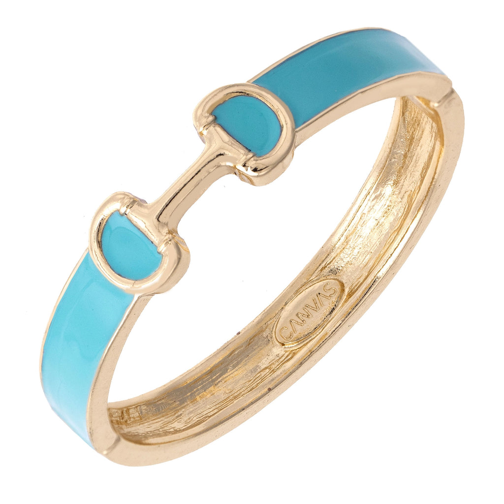 Enamel Horsebit Bangle