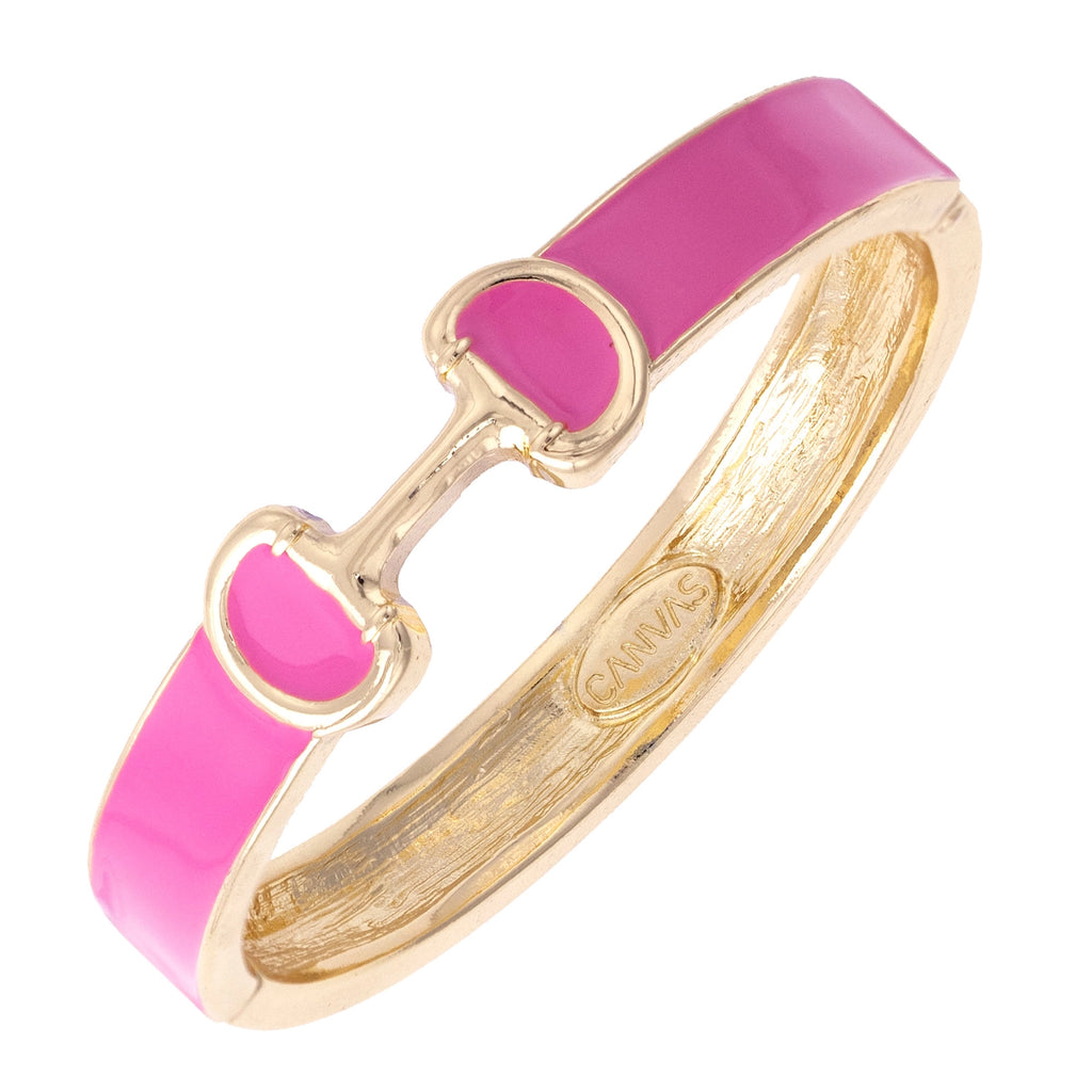 Enamel Horsebit Bangle