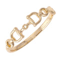horse bit bracelet gold bangle